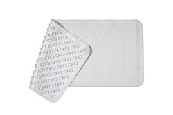 Croydex Hygiene-n-Clean Tapete de borracha para duche (antibacteriano, 34 x 58 cm), branco