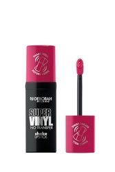 Deborah Milano - Super Vinyl Shake Lipstick Rossetto Liquido Vinilico, N.3 Cherry Pink, Colore Intenso e No Transfer, Dona Labbra Viniliche e Impeccabili fino a 16 Ore, 4ml