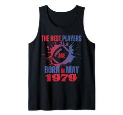 Los mejores jugadores de baloncesto nacen en mayo de 1979 rugby Camiseta sin Mangas