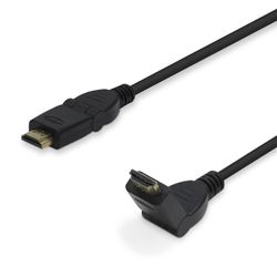 Waytex 24410 - Cabo HDMI articulado com Ethernet A/A (conectores dourados, 1,8 m)
