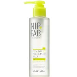 Nip + Fab Teen Skin Fix Pore Blaster, Daily Facial Cleansing Gel, Wasabi Extract, Vitamin E, Micellar Facial Wash, Sebum Control, Refining Pores, 145 ml