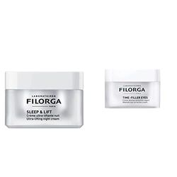 Sleep&Lift Ultra-Lifting Night Cream 50 Ml & Essentials tempo-riempitrice assoluta correzione occhi eye cream 15 ml