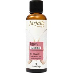 farfalla Huile de ricin - Huile de soin bio pour la peau et les cheveux - Atténue les cernes - Cosmétique naturel - Végétalien