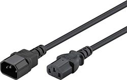Goobay NK 100 S-200 - Cabo (2 m, macho / feminino connector, preto)