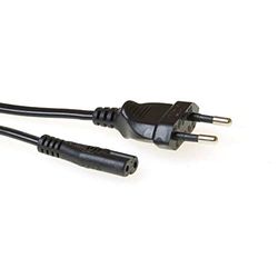 ACT C7 Kabel 2m, Euro Stroomkabel C7, Type C Euro Stekker naar C7 Aansluiting, Kabel PS4/PS5, TV, Printer- AK5418