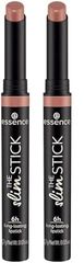 essence The Slim Stick n. 102 - Rossetto, colore beige nude, lunga durata, nutriente, effetto immediato, colori intensi, opaco, vegano, senza profumo, senza alcool, senza parabeni, 1 confezione da 2,7