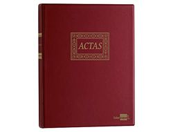 LIBRO LIDERPAPEL DIN A4 ACTAS 30 ANILLAS CON 100 HOJAS MOVIBLES FOLIADAS