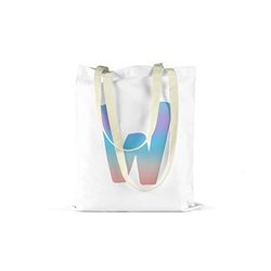 Bonamaison Bolso De Mano Impreso, 100% Algodón, Bolso de la Compra Reutilizable, Bolso De Compras, Ecológico, Plegable, Bolso de Tela de Lona con Asas, 48x55 Cm - Diseñado y Fabricado en Turquía