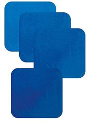Aidapt - Vm990bb - 4x Set De Table/Dessous De Plat En Silicone Antidérapant - Bleu - 14cm