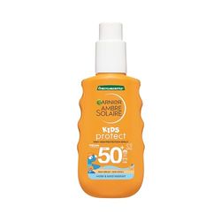 Garnier Ambre Solaire Hydra Kids SPF50 Sun Spray, High UVA UVB Protection, Water Resistant, Does Not Stick to Sand, Non-Greasy, Fast Absorbing, Easy Apply & Quick Absorption, 150ML