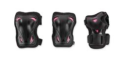 ROLLER BLADE Proteções Skate Gear W 3 pacotes, mulheres, preto, S