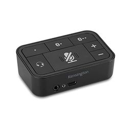Kensington - Switch Audio USB 3-en-1, Commutateur Universel pour Casque Audio, Idéal pour Gérer des Appels & le Télétravail, Compatible avec Windows & Mac (K83300WW)