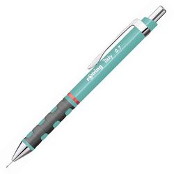 Rotring Tikky portaminas en tonos pastel | HB de 0,7 mm | Azul mar | con agarres de goma cómodos | 12 unidades