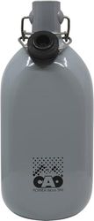 C.A.O. - Botella cuadrada de aluminio de 1 litro – Color gris – Longitud 9,4 cm – Ancho 7,4 cm – Altura 24 cm