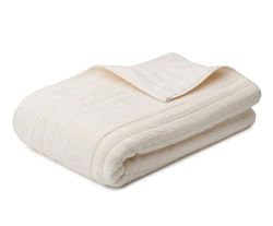 Gözze - Serviette de Bain éponge Milan, douce et absorbante, 70% coton bio/30% viscose (bambou), végétalien, 80 x 200 cm - Crème