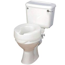 Homecraft Ashby Easy Fit Raised Toilet Seat, Elevated Toilet Seat For Round Toilets, Portable Assistance Seat for Disabled & Elderly, 15cm Height, White