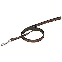 Wouapy Wouapy Star Lead voor hond, Kaki riem in 20 mm breedte en 1 meter lengte