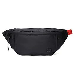 Large Plus Size Fanny Pack for Men Women Waterproof,Waist Bag Pack with Adjustable Strap for Travel Sports Hiking Running, Black(with 5 Zipper Pockets)-Large Size, One Size