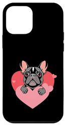 Valentine's Day Bulldog Heart Case for iPhone 12 mini