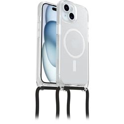 OtterBox React Necklace Case with MagSafe for iPhone 15, Ultra-Slim, Protective Case with Adjustable and Detachable Necklace Strap, Tested to Military Standard, Stardust, No Retail Packaging