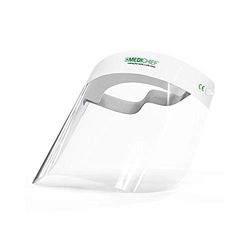 Medichief Premium Face Shield/Face Vizor (Pack van 10) | Volledig gezicht beschermend vizier | Transparant gezichtsschild met antimistbescherming | CE goedgekeurd UK Safety Face Shield