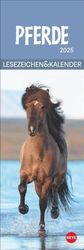 Marque-page et calendrier de chevaux 2025 : superbes photos de chevaux en petit format.Double usage, un joli petit calendrier animalier.Parfait comme petit... (marque-page & calendrier Heye)