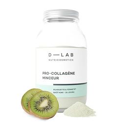 D-LAB Pro-Collagène Minceur | 1 Mois | Goût Kiwi, Cliniquement Prouvé, Raffermit et Tonifie la Peau