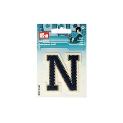 Prym 924513 - Letra de aplicación N azul y crudo