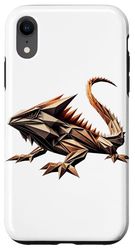 Origami Art Horned Lizard Lizards Case for iPhone XR