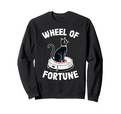 Wheel Of Fortune Robot Vacuum Cleaner Funny Cat Sweatshirt