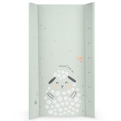 KikkaBoo SLEEPY SHEEP verschoningskussen voor kinderen, zacht aankleedkussen van pvc, 80 x 50 cm, waterdicht en draagbaar, groen