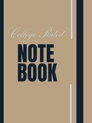 College Ruled Notebook - 125 Lined Pages Large 8.5x11 for Students Professionals Journal Writing No Bleed Paper