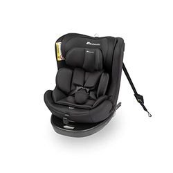 Bebeconfort EvolveFix i-Size, Silla Coche 360, 0-12 Años, 40-150 cm, Silla ISOFIX, Reposacabezas 9 Posiciones, 5 Posiciones Reclinadas, Protección Lateral, con Fijación Superior, Black Mist