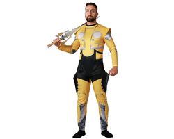 Atosa Robotkostuum, geel, technologisch en futuristisch, mechanische aard, panty, robotaandrijving, Geel, M-L
