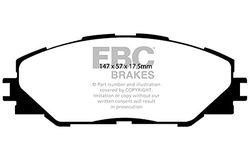 EBC Brakes DP61792 Green stuff Car Brake Pads, Motorcycle Brake Pads 6000er-Serie