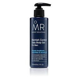 MR Expert Solutions Blemish Control Daily Body Gel For Men Back Acne Treatment with Tea Tree, Vegan Salicylic Acid Serum & Pore Minimiser, Cruelty Free Salicylic Acid Gel Lotion Body Care