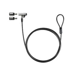 TooQ TQCLKC0045-G Cable de Seguridad Tipo Nano Con Llave Para Portátiles 1.5 metros Negro