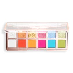 Revolution, The Vibrant Icon Brights Palette, 12 Tonalità di Make-Up Pigmentate in Crema, Matte e Shimmer, Formula Compatta e Sfumabile, Vegan & Cruelty-Free