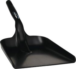 Vikan - Hygiène - Pelle à Main - Plate - Polypropylène - Noir