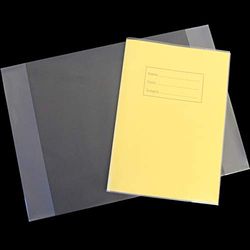 Bright Ideas Matte PP Book Covers – A4, 90 Micron, Pack of 50 Covers. Flexible Plastic Book Covers. Easy to Clean Plastic and Wipeable Made to Protect School Exercise Books. BI9010.