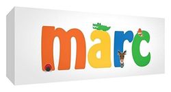 Little Helper MARC-515BLK-15DE Diamante Pulido Bebé Recuerdos Tocados Personalizado con Niño Marc Pequeño 5x15x2cm