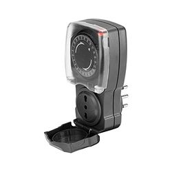 Velamp SH004 Timer Giornaliero Esterno, Ciclo Totale di 24 Ore in Blocchi da 15 Minuti, IP44, 10/16 A, Blanco