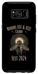 Carcasa para Galaxy S8 Entomology Cicada Lover Cicada Fest 2024 Broods XIX And XIII