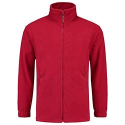 Tricorp 301002 casual fleecejas, 100% polyester, 320 g/m², rood, maat 3XL