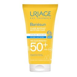Uriage Bariesun Protector Solar Matificante SPF50+ - Matifica y Regula el Exceso de Sebo - Ligero - Sin Residuo Blanco - Resistente al Agua y al Sudor - Para Pieles Mixtas a Grasas - 50ml