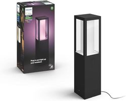 Philips Hue White and Color Ambiance Impress Piedistallo Smart per Esterni, 8W, Nero