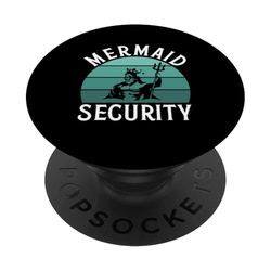 Disfraz de sirena de seguridad para papá, divertido escuadrón familiar a juego PopSockets PopGrip Adhesivo