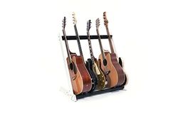 Ruach GR-2 Customisable 5 Way Guitar Rack and Holder for Guitars and Cases - White