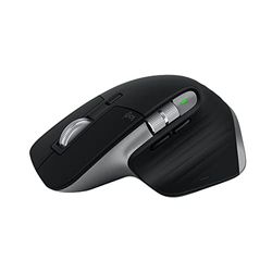 Logitech MX Master 3S pour Mac - Souris Bluetooth Sans Fil avec Défilement Ultra-Rapide, Ergonomique, DPI 8K, Suivi sur Verre, Clics Silencieux, USB-C, Apple, iPad - Space Grey