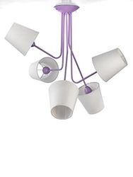 Onli 4780/PL5 plafondlamp met tinten E14, 6 W, paars, 70 x 75 cm